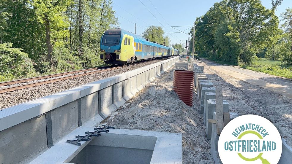 Nachholbedarf besteht beim Öffentlichen Personennahverkehr (ÖPNV). Allerdings wird seit einigen Monaten an einem neuen Bahnhaltepunkt in Ihrhove gebaut. Foto: Ammermann