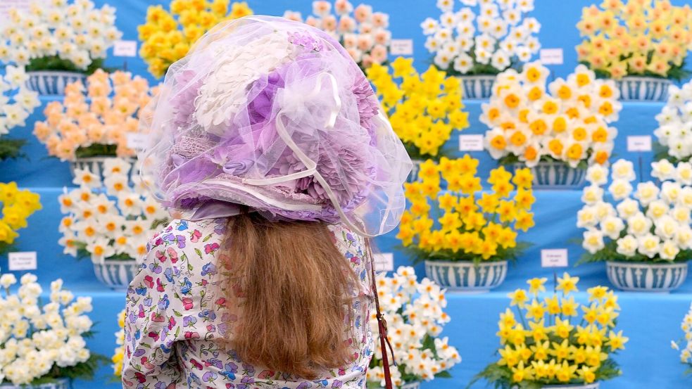 Chelsea Flower Show: Sehen und gesehen werden. Foto: Kirsty Wigglesworth/AP/dpa