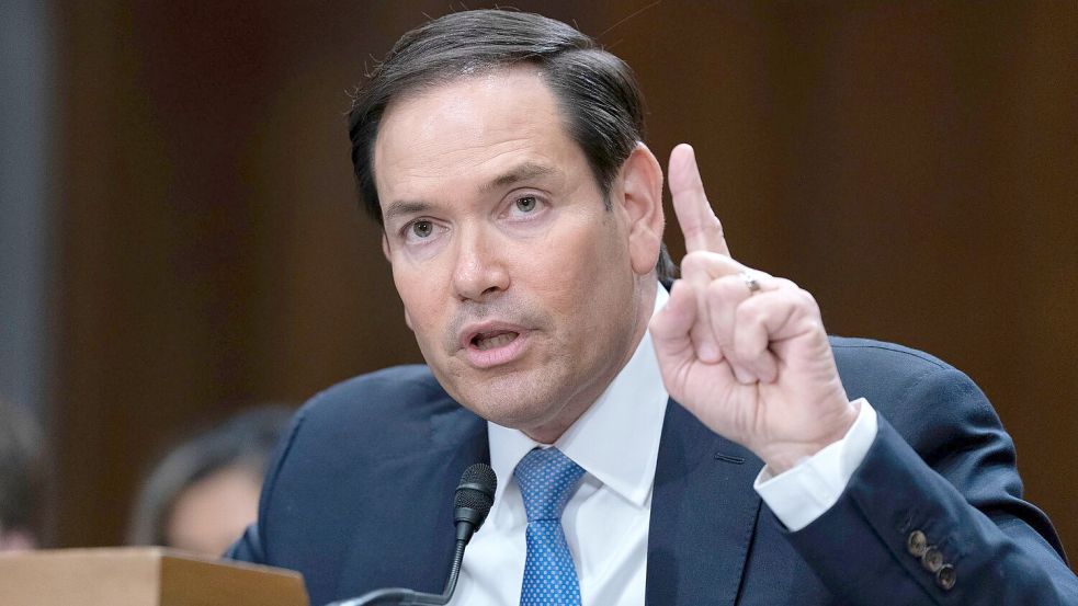 Warnt vor einem möglichen Zusammenbruch der syrischen Übergangsregierung - US-Außenminister Rubio. Foto: Jose Luis Magana/FR159526 AP/AP/dpa