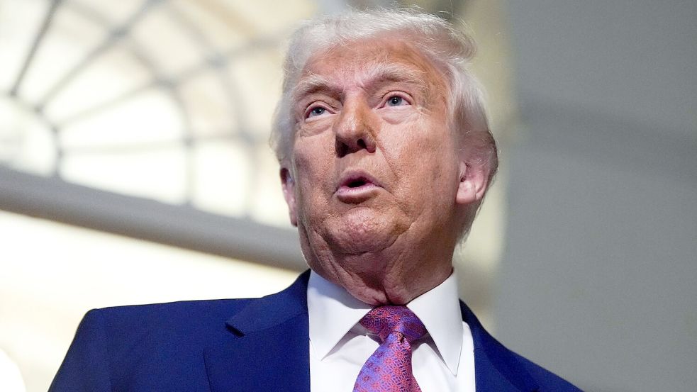 Donald Trump treibt seine Pläne für ein großes neues Raketenabwehrsystem in den USA voran. Foto: Julia Demaree Nikhinson/AP/dpa