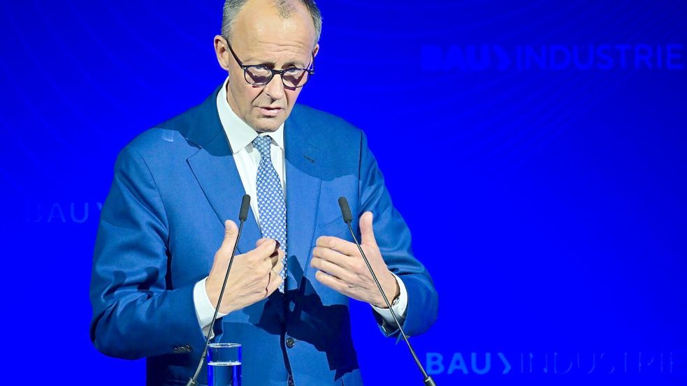 Kanzler Friedrich Merz (CDU) will mehr bezahlbaren Wohnraum in Deutschland. Foto: Sebastian Christoph Gollnow/dpa