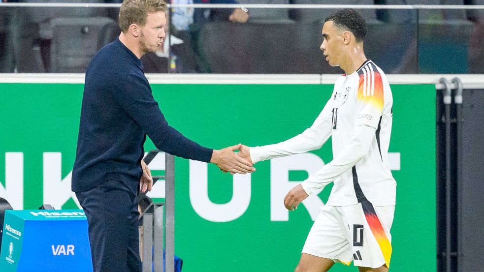 Für Jamal Musiala hat es nach seiner Verletzung nicht für eine Nominierung gereicht. Foto: Tom Weller/dpa