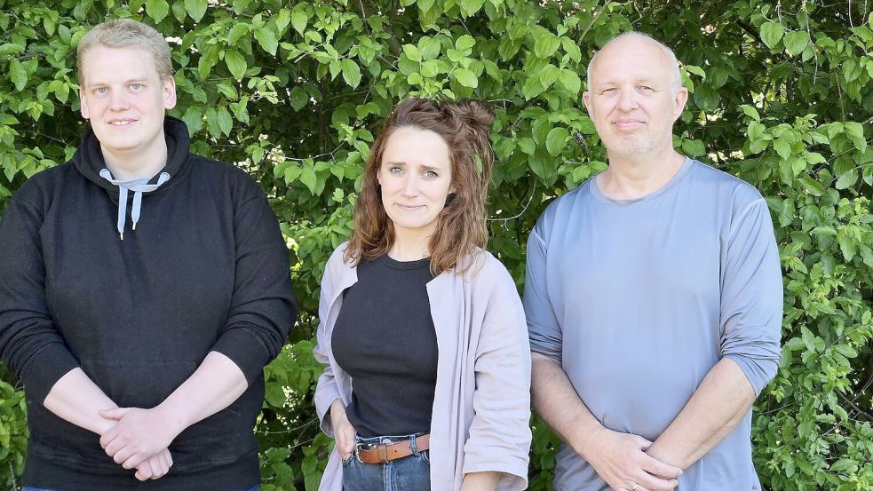 Den neuen Vorstand der Rheiderländer Grünen bilden (von links): Marcel Remmers, Maren Hofinga und Klaus Kogelmann. Foto: privat