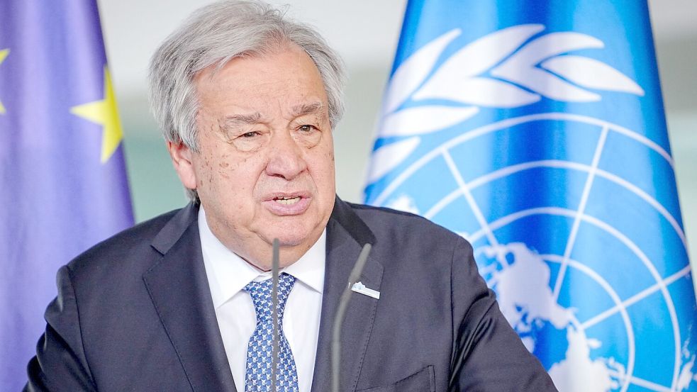 Guterres bei einem Besuch in Berlin Foto: Kay Nietfeld/dpa