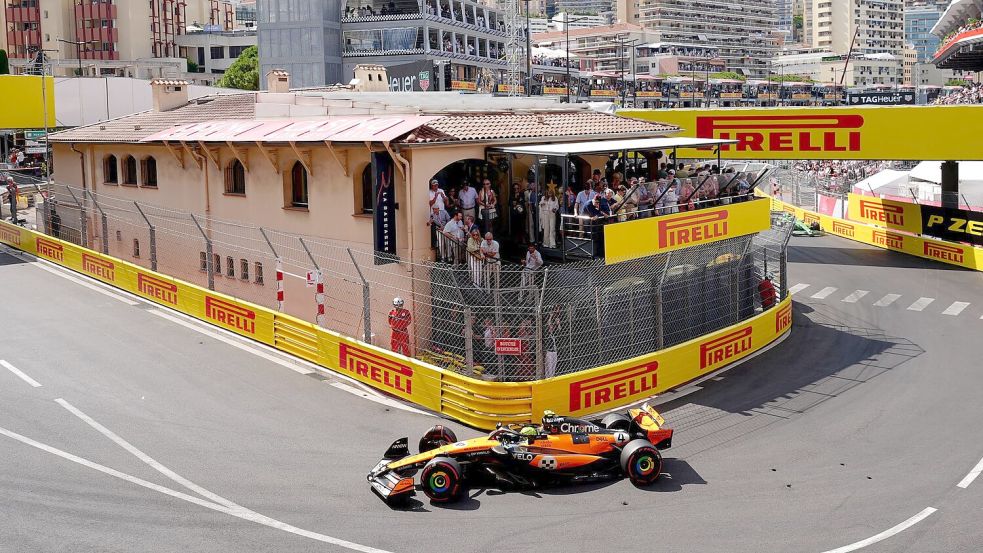 Lando Norris holt sich den ersten Startplatz. Foto: David Davies/PA Wire/dpa