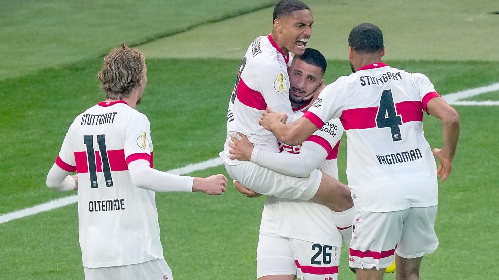 Der VfB Stuttgart das Finale im DFB-Pokal für sich entschieden. Foto: dpa/Sören Stache
