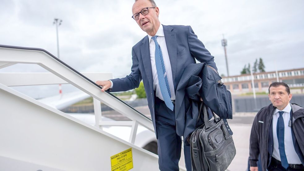 Kanzler Merz reist nach Finnland. (Archivbild) Foto: Michael Kappeler/dpa