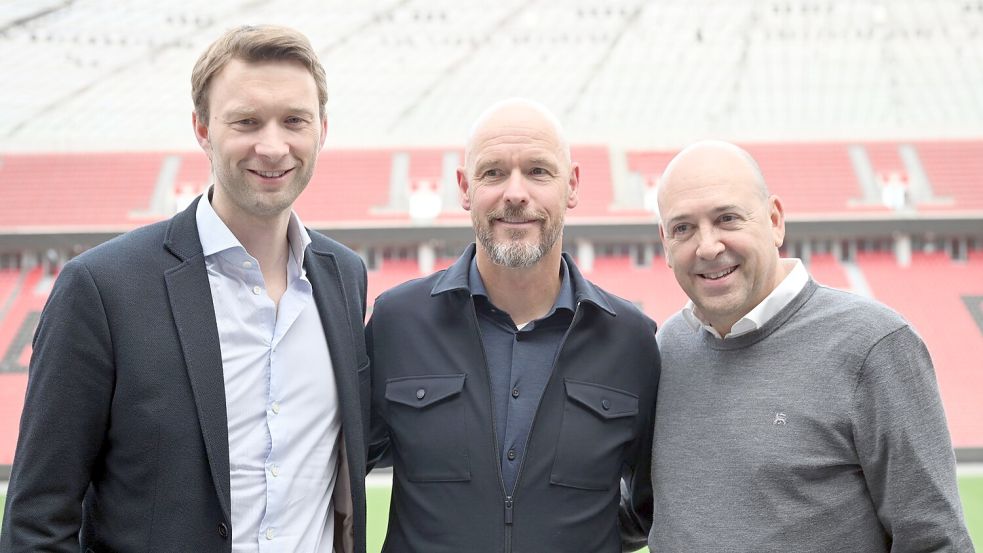 Ten Hag muss in Leverkusen den Umbruch gestalten. Foto: Federico Gambarini/dpa