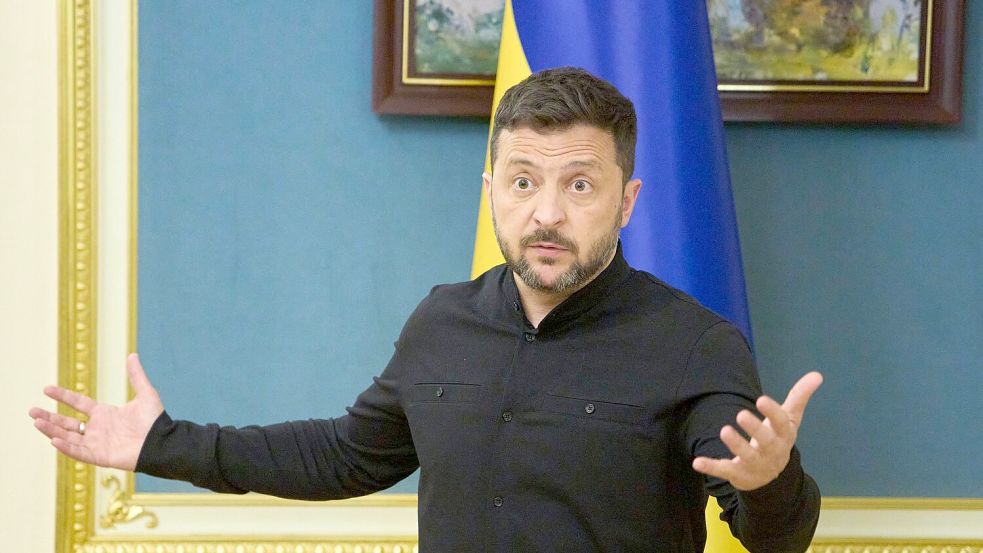Selenskyj sieht Anzeichen, dass Russland eine neue Offensive vorbereitet. (Archivbild) Foto: Efrem Lukatsky/AP/dpa