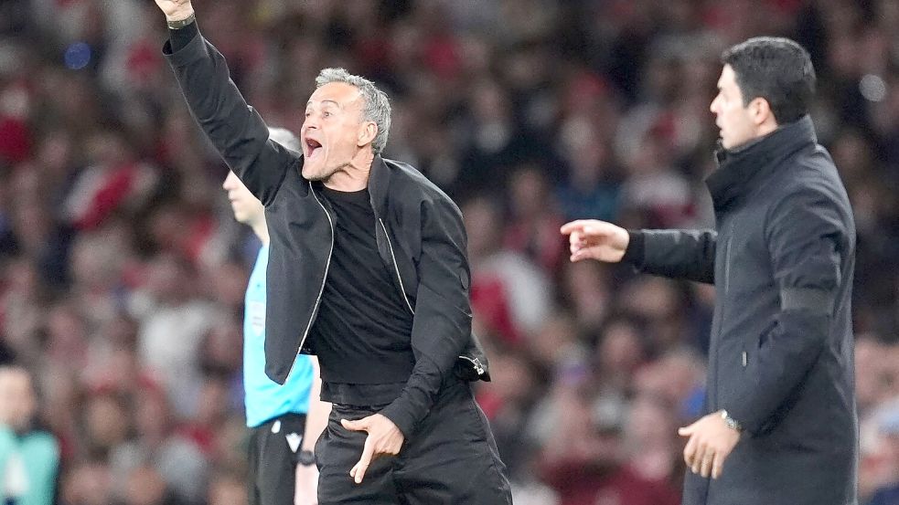 PSG-Trainer Luis Enrique kommt mit seiner Art sehr gut an in Paris. Foto: Adam Davy/PA Wire/dpa