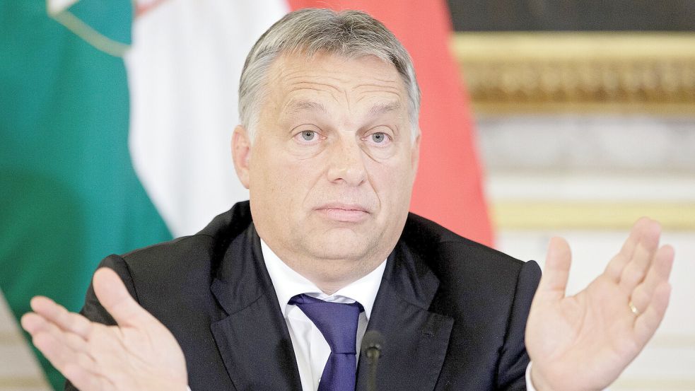 Ging Ungarns Premier Viktor Orbán mit seinem Plan, die LGBTQ+ Pride-Feiern in Budapest zu verbieten, endgültig zu weit? In den anderen EU-Mitgliedstaaten hat man jedenfalls genug. Foto: Georg Hochmuth/dpa