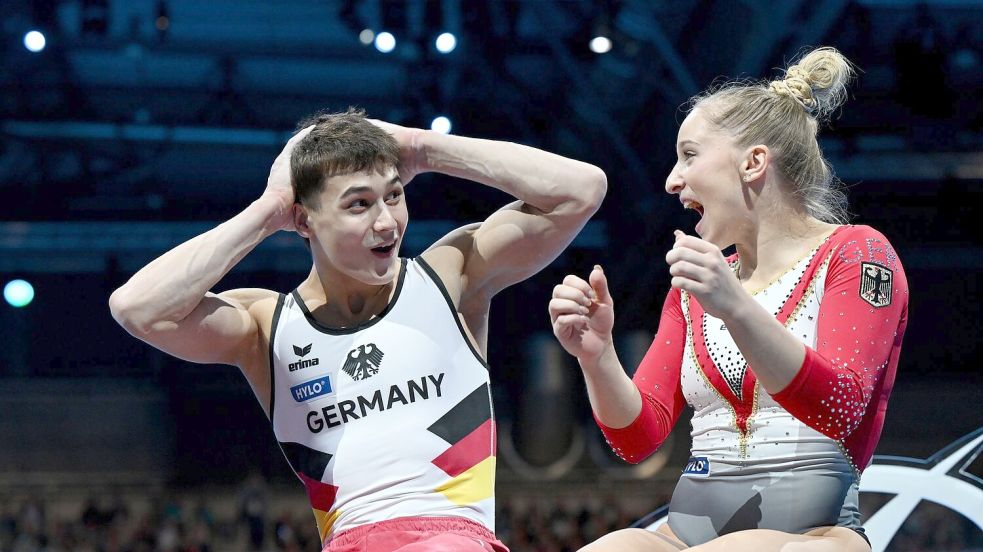 Die Gold-Entscheidung wird verkündet. Foto: Marijan Murat/dpa