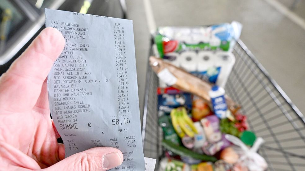Im Mai waren Lebensmittel nach Angaben des Statistischen Bundesamtes 36,5 Prozent teurer als im Jahresdurchschnitt 2020. (Symbolbild) Foto: Bernd Weißbrod/dpa