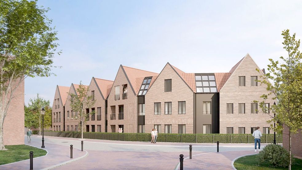 So soll der Gebäudekomplex nach der Fertigstellung aussehen. Visualisierung: Capital Real Projekt GmbH & Co. KG