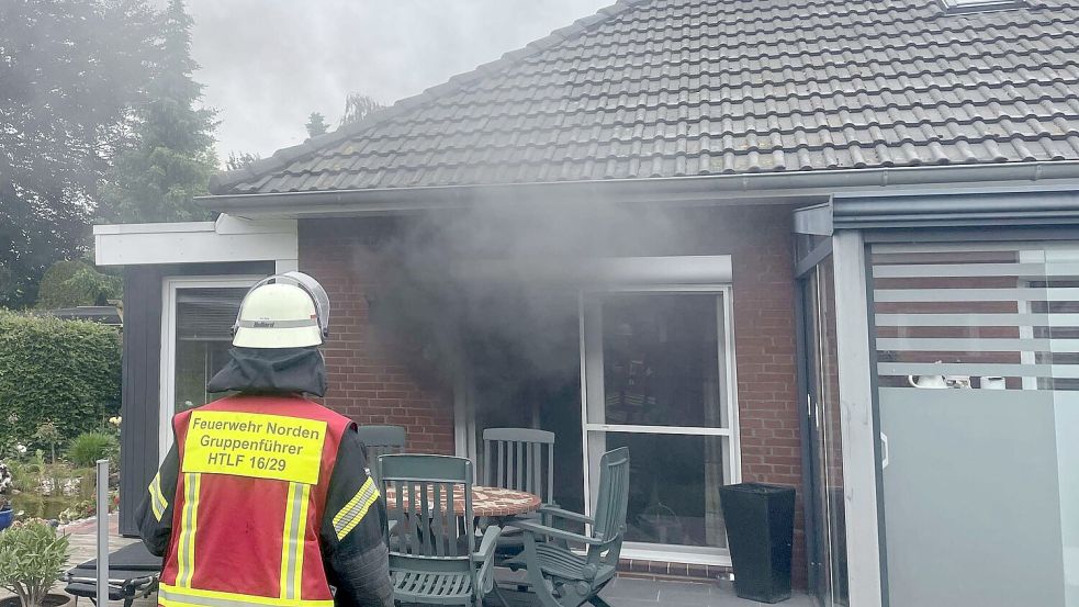 In einem Keller hat es am Montag in Norden gebrannt. Foto: Feuerwehr Norden