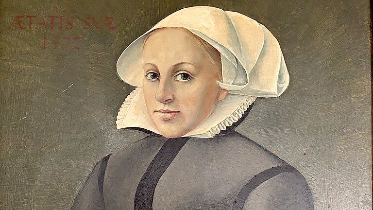 Fräulein Maria zu Jever auf einem Gemälde des Kunstmales Walter Morgenstern. Das Gemälde ist eine Kopie. Das Original hängt aktuell als Leihgabe im jeverschen Schloss. Foto: Imke Oltmanns