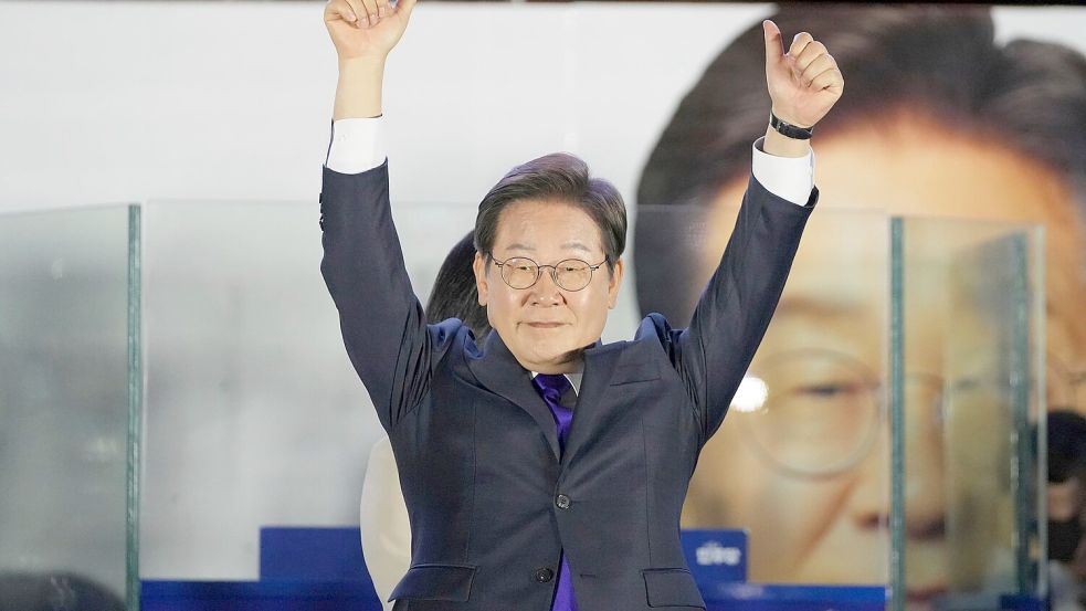 Die Südkoreaner haben mit Lee Jae Myung für einen Richtungswechsel gestimmt. Foto: Lee Jin-man/AP/dpa