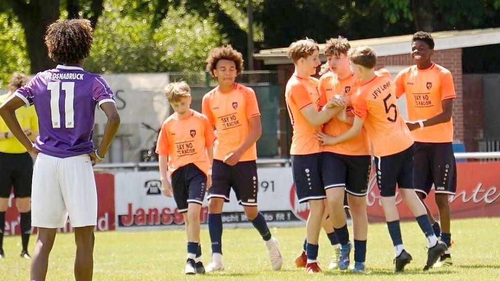 Die C-Junioren des JFV Leer spielen eine herausragende Saison und können jetzt sogar noch in die Niedersachsenliga aufsteigen. Foto: Verein