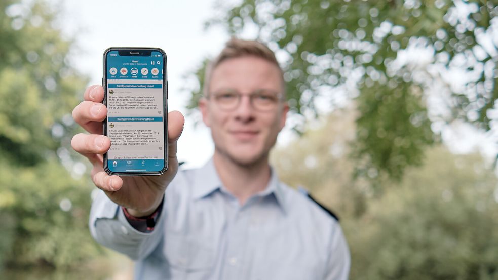 Über die App Dorffunk gibt es die Möglichkeit, direkt mit der Gemeinde oder mit anderen Einwohnern in Kontakt zu treten. Foto: wemotion GmbH/Archiv