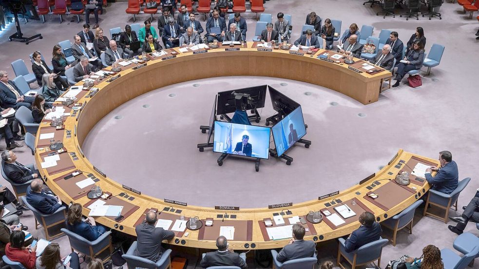 Die USA verhindern mit ihrem Veto eine Resolution für eine sofortige Waffenruhe in Gaza. Foto: Yuki Iwamura/FR171758 AP/dpa