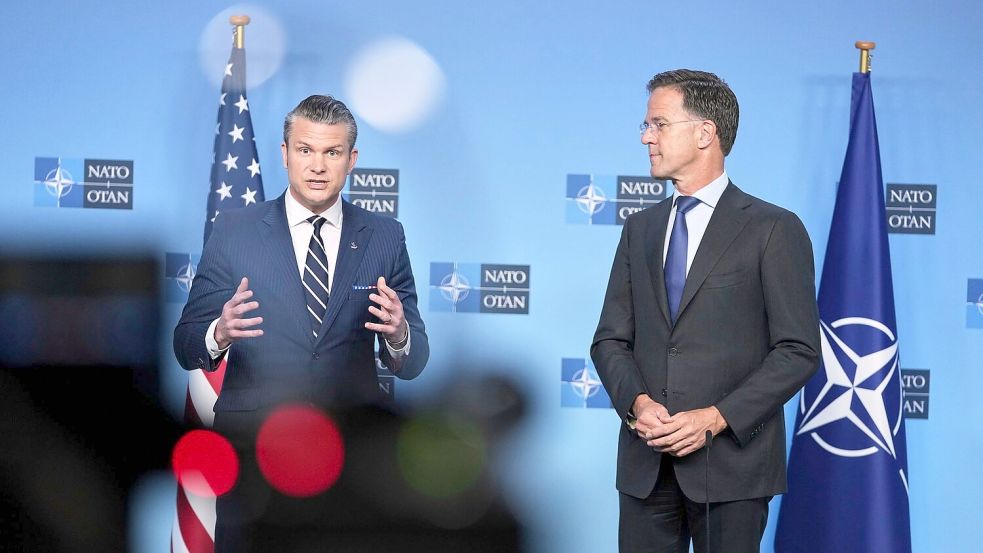 Sollen die Verteidigungsausgaben in allen Nato-Staaten auf fünf Prozent des Bruttoinlandsproduktes (BIP) steigen? Foto: Virginia Mayo/AP/dpa