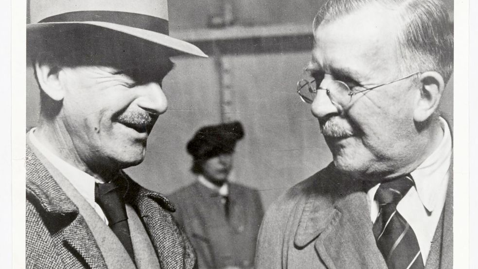 Thomas Mann begrüßte seinen Bruder Heinrich in New York. Er kam aus dem besetzten Frankreich. (Archivbild) Foto: ---/ETH-Bibliothek Zürich, Thomas-Mann-Archiv/dpa