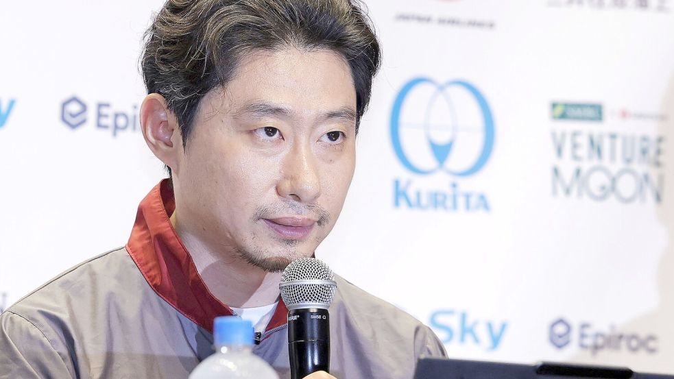 Der japanische ispace-Chef Hakamada musste erneut ein Scheitern verkünden. Foto: -/Kyodo News/dpa