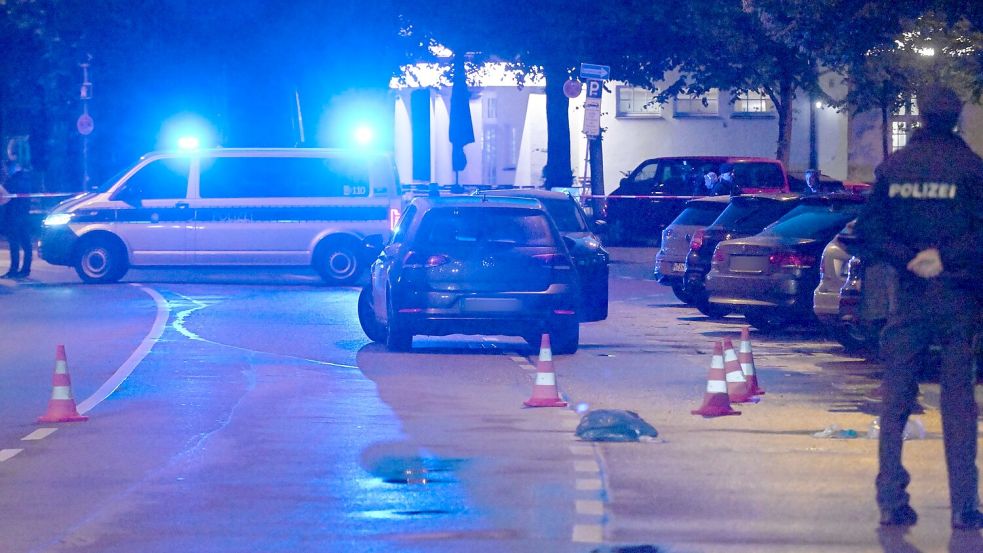 Die Polizei war für die Spurensicherung vor Ort. Foto: Felix Hörhager/dpa
