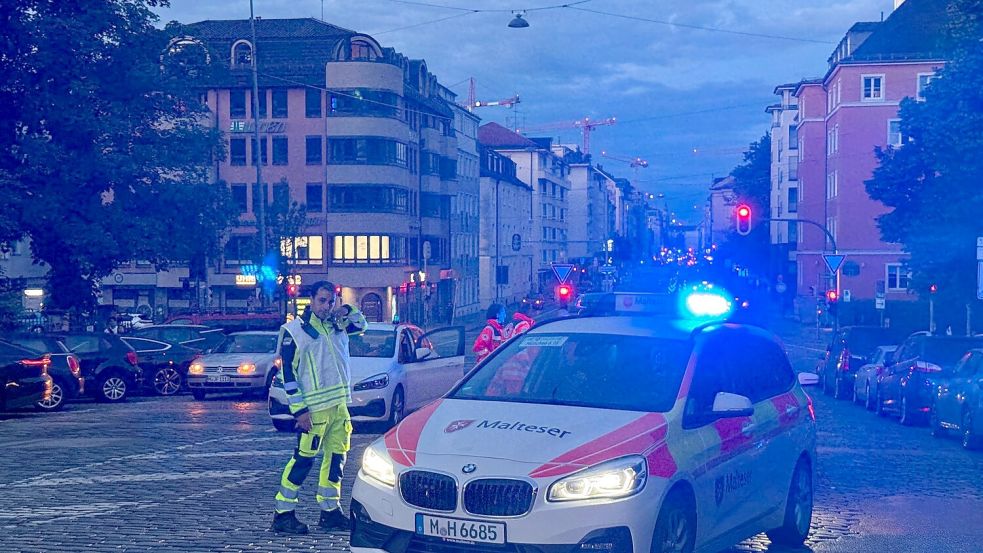 An der Theresienwiese hat die Polizei auf eine Frau geschossen. Sie hatte vorher Passanten angegriffen. Foto: - Paul/Vifogra/dpa