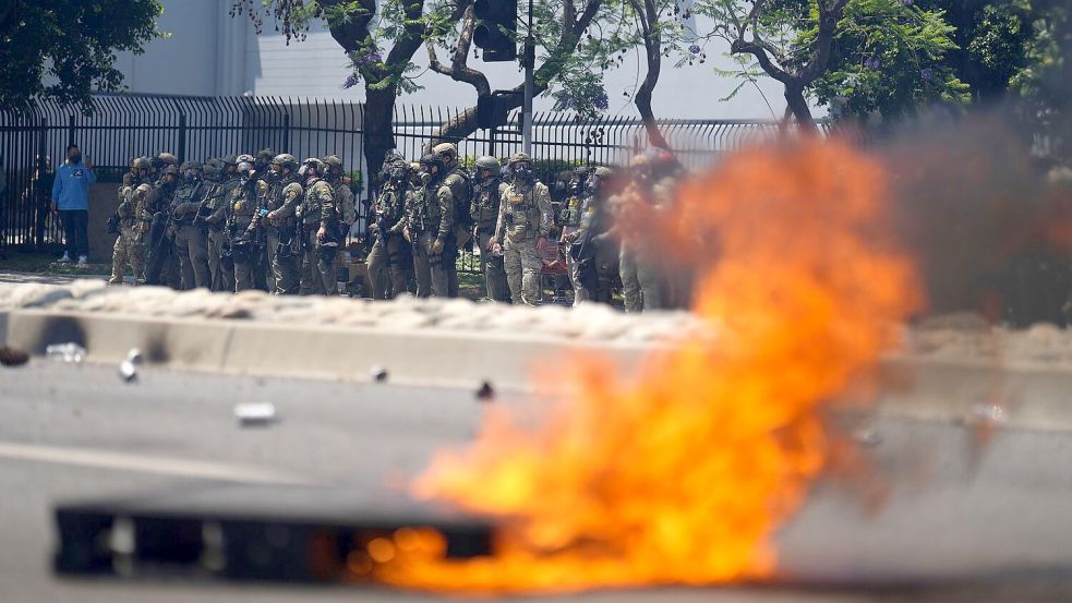 Kaliforniens Regierung wirft Trump vor, gezielt die Eskalation zu suchen. Foto: Eric Thayer/AP/dpa