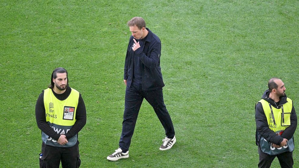 Wohin geht der Weg in der WM-Saison: Julian Nagelsmann nach der zweiten Niederlage beim Finalturnier. Foto: Marijan Murat/dpa