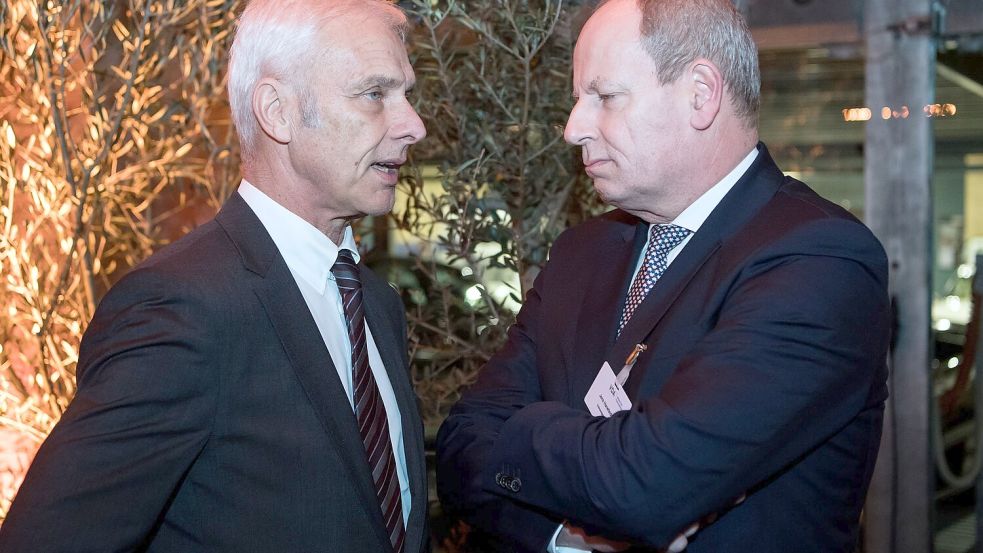 Jens Hanefeld (rechts) wird neuer deutscher Botschafter in den USA Foto: Bernd von Jutrczenka/dpa