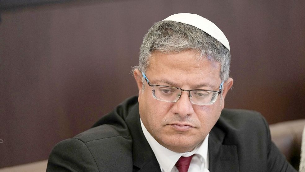Itamar Ben-Gvir unterstützt tatkräftig den Ausbau von jüdischen Siedlungen im Westjordanland. Foto: Ohad Zwigenberg/AP Pool/dpa