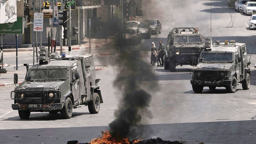 Die Lage im Westjordanland ist höchst angespannt. Foto: Majdi Mohammed/AP/dpa