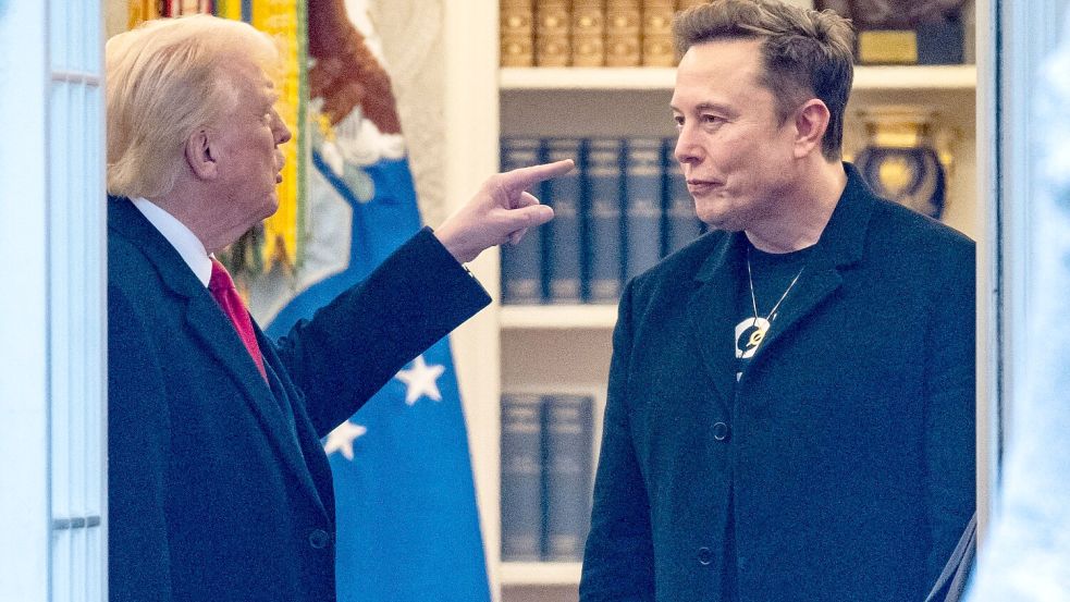 Der ehemalige Regierungsberater Elon Musk äußerte scharfe Kritik an US-Präsident Donald Trump. Foto: AFP/ROBERTO SCHMIDT