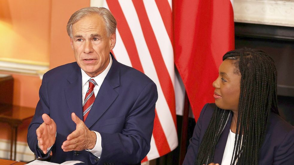In Texas entschied sich Gouverneur Greg Abbott selbst, die Nationalgarde einzusetzen. (Archivbild) Foto: Peter Nicholls/Pool Getty Images Europe/AP/dpa