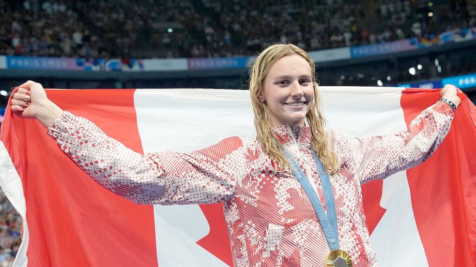 Summer McIntosh ist Olympiasiegerin und Weltrekordhalterin. Foto: Marcus Brandt/dpa