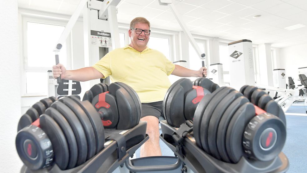 Der 44-jährige Jan-Niklas Fresemann hat mit eisernem Willen und einer großen Portion Humor bereits 70 Kilogramm abgenommen. Foto: Ortgies