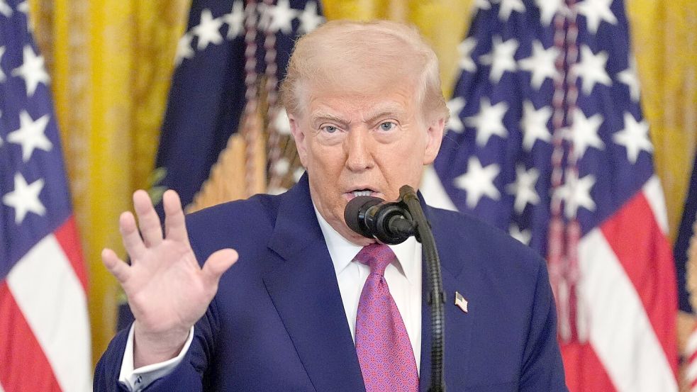 Trump setzt in der Handelspolitik auf Zölle. Foto: Alex Brandon/AP/dpa