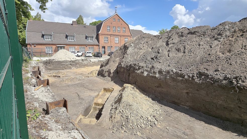 Während der Vorbereitungen für Bauarbeiten in der Onno-Klopp-Straße haben Archäologen den Boden untersucht. Foto: Jonas Bothe/Archiv