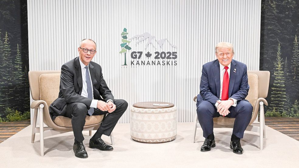 Es war das zweite Treffen innerhalb von zwei Wochen zwischen Merz und Trump. Foto: Guido Bergmann/Bundesregierung/dpa