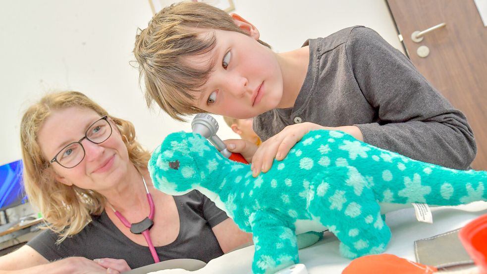 Ein Blick in die Ohren darf nicht fehlen. Foto: Klaus Ortgies