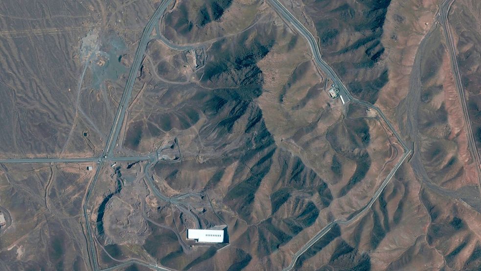 Für die Zerstörung der Atomanlage Fordo bräuchte Israel wohl die Unterstützung der USA. Foto: ---/Satellite image ©2019 Maxar Technologies/AP/dpa