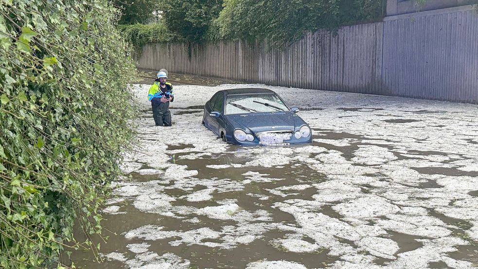 Unwetterschäden können teuer werden (Symbolbild) Foto: Michael Breher/dpa