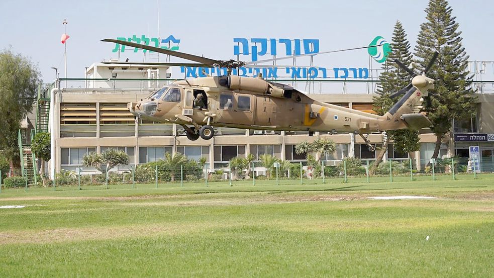 Das Soroka-Krankenhaus in Beerscheva. Foto: -/Israeli Defense Forces/AP/dpa
