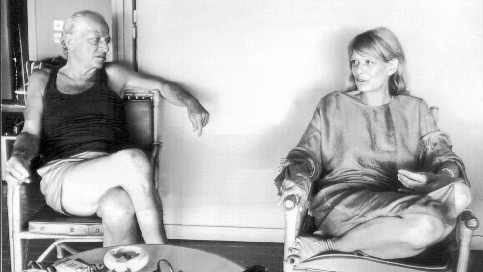 Melina Mercouri und ihr Ehemann, der Regisseur Jules Dassin, im Sommer 1978. Foto: UPI/dpa