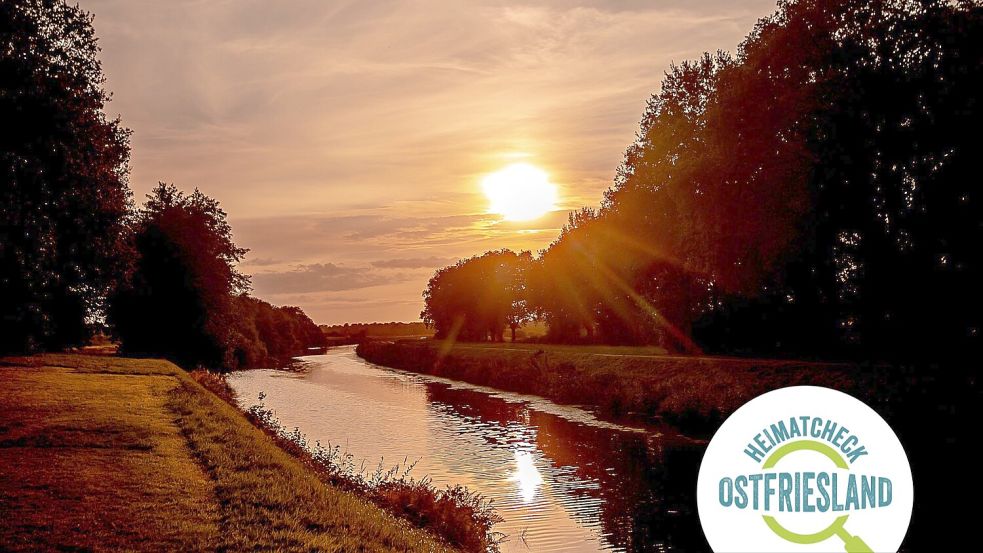 Der Ems-Jade-Kanal ist die wohl idyllischste Seite Friedeburgs. Foto: Ole Cordsen