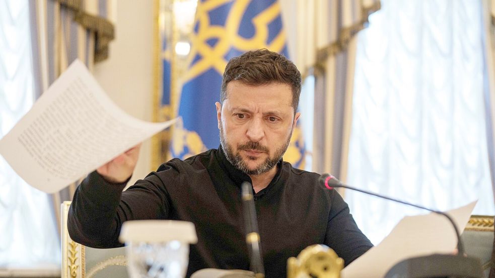 Präsident Selenskyj hat einen neuen Generalstaatsanwalt in der Ukraine ernannt. (Archivbild) Foto: Evgeniy Maloletka/AP/dpa