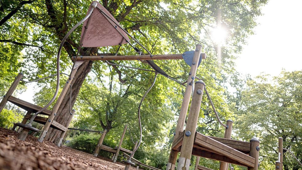 Plötzlich fiel auf dem Kinderspielplatz ein Ast herunter, ein 39-Jähriger wurde erschlagen. (Symbolbild) Foto: Fabian Sommer/dpa