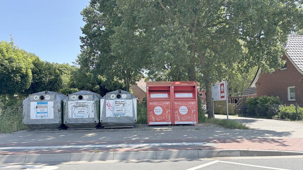 Wieder vollständig: der Sammelplatz an der Uphuser Straße. Fotos: Stephanie Schuurman